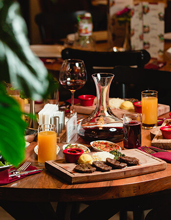 Friendly campsite bar