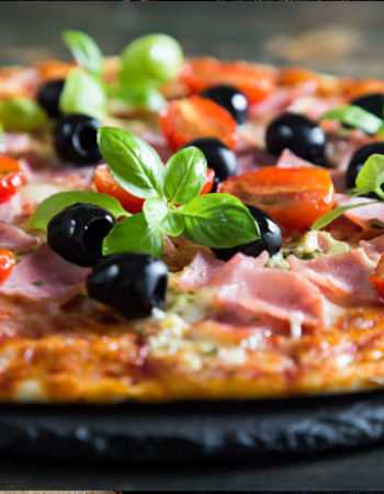 Delicious wood-fired pizza