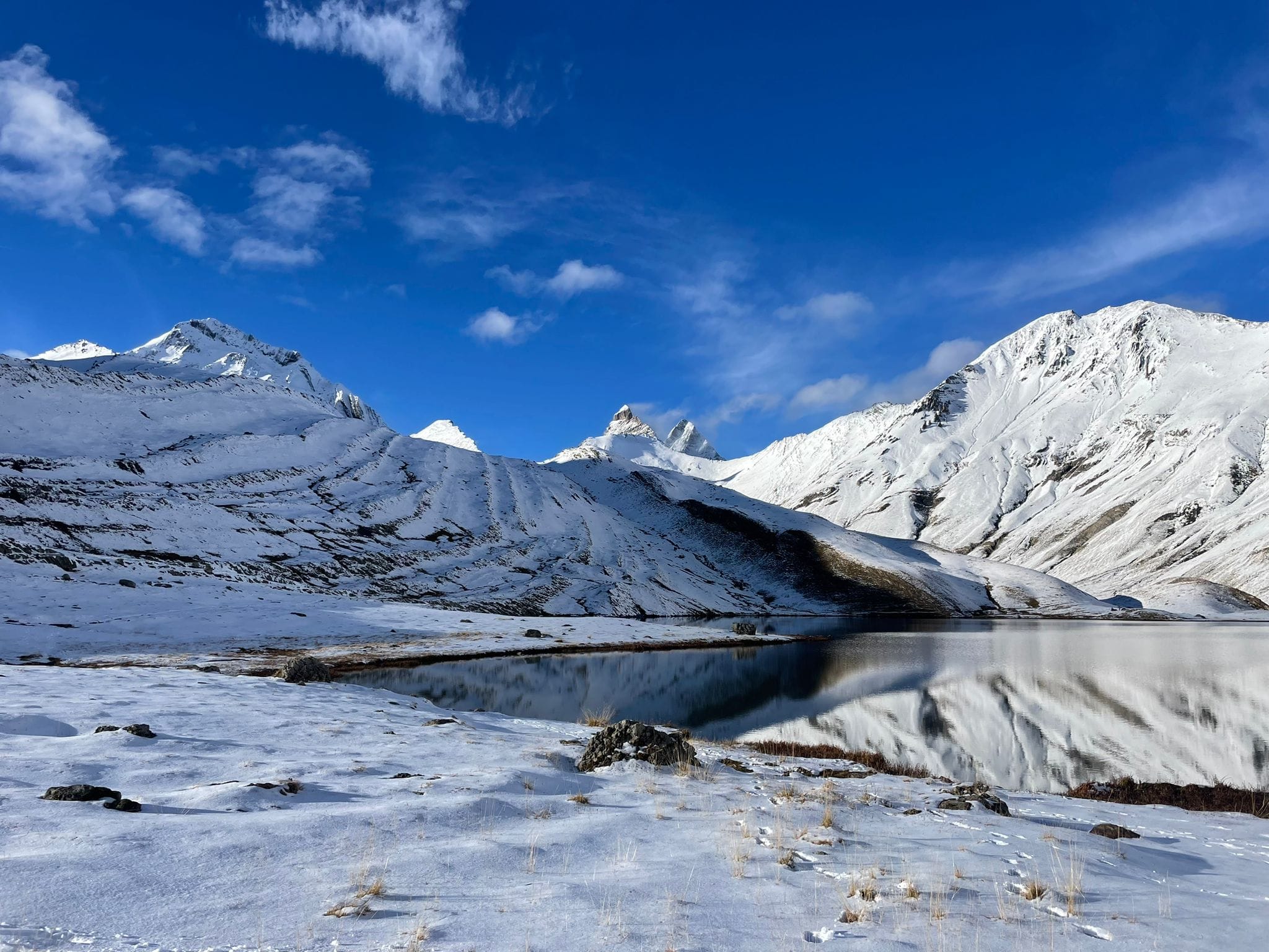 Nature and alpine landscapes around the campsite